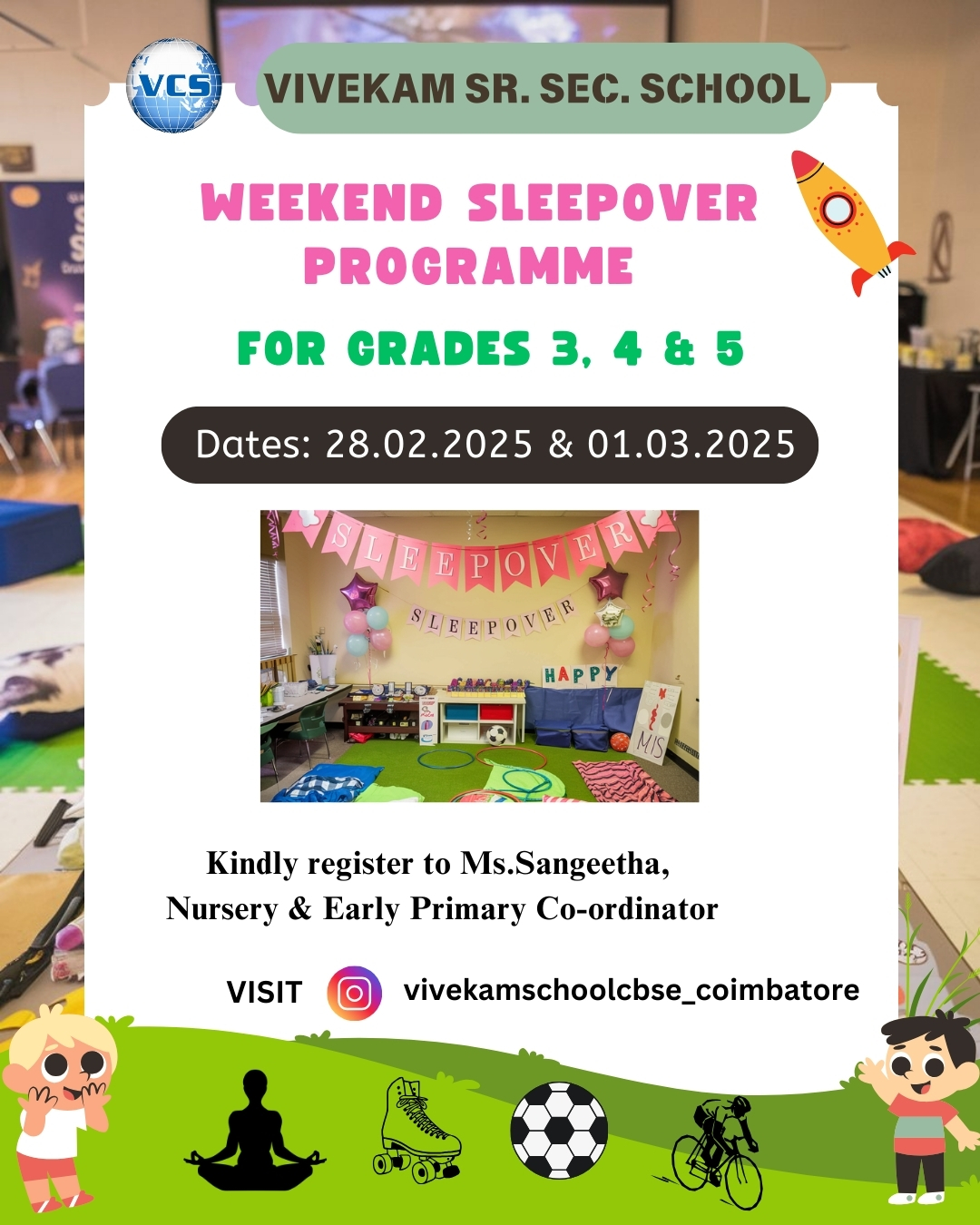 Grade 3 4  5 Stayover